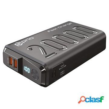 Power Bank Prio Fast Charge - 2xUSB-A, USB-C - 20000mAh -