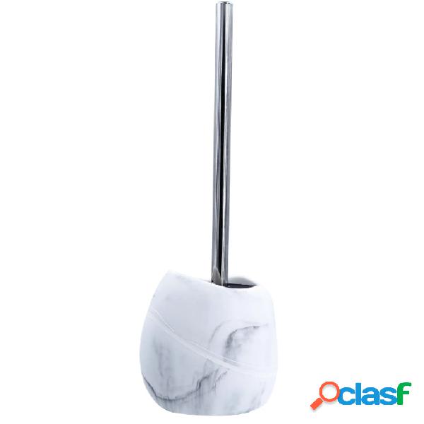 RIDDER Scopino per WC con Supporto Little Rock Bianco