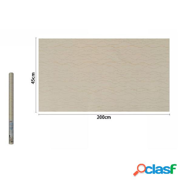 ROTOLO PELLICOLA ADESIVA IN PVC ONDE BEIGE 45CM X 2MT MOBILI