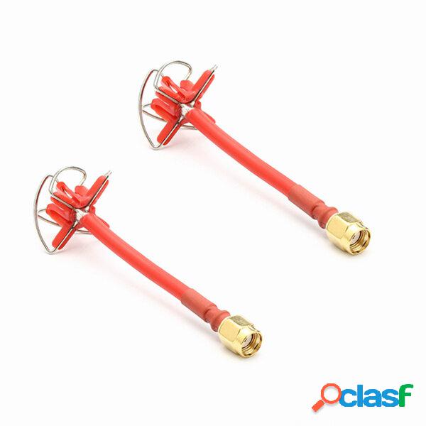 Realacc 5.8Ghz 5dbi 50w RHCP 4 Foglie FPV Antenna SMA/RP-SMA