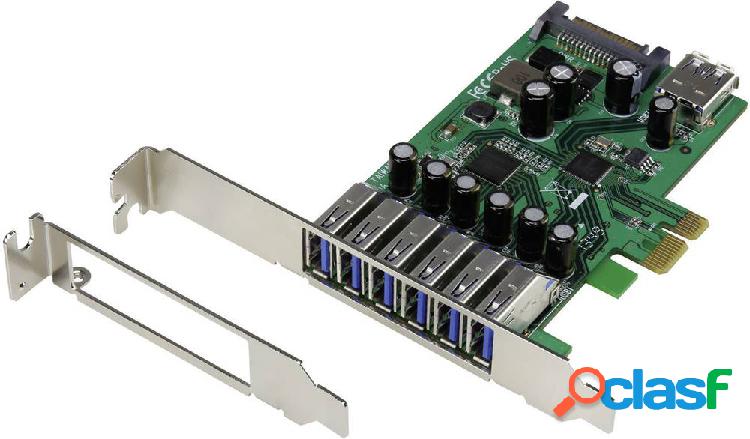 Renkforce 6+1 Porta Scheda controller USB 3.0 USB-A PCIe