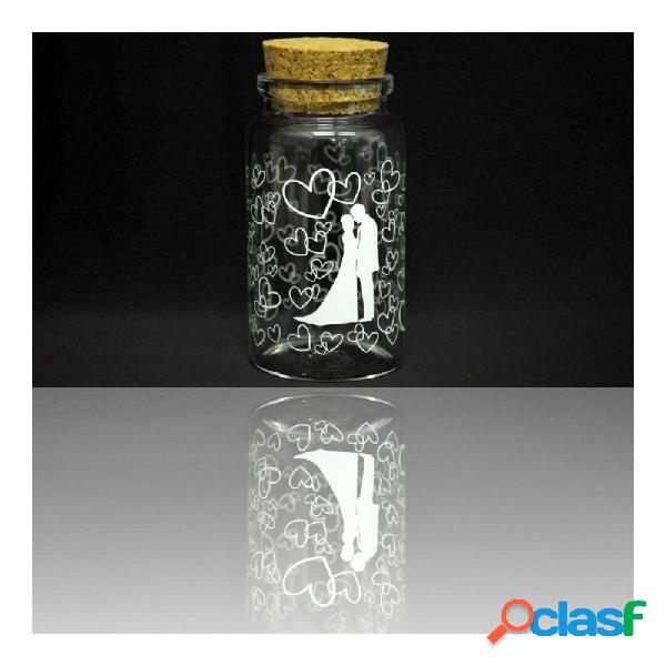 SET 12 PEZZI BOMBONIERA BOMBONIERE AMPOLLA 3X6CM CUORI PORTA