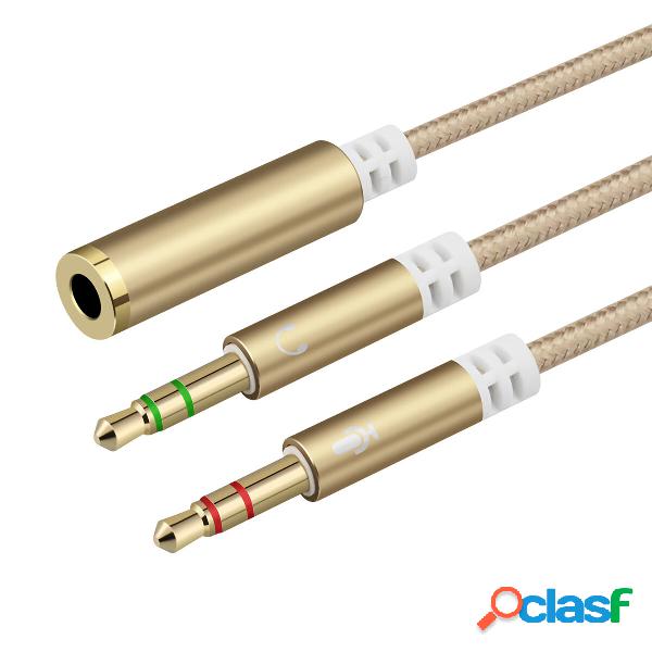 SONGFUL M4S 3,5 mm Auricolare Cavo splitter stereo da 3,5 mm