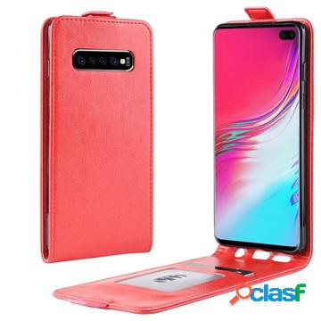 Samsung Galaxy S10 5G Vertical Flip Case with Card Holder -