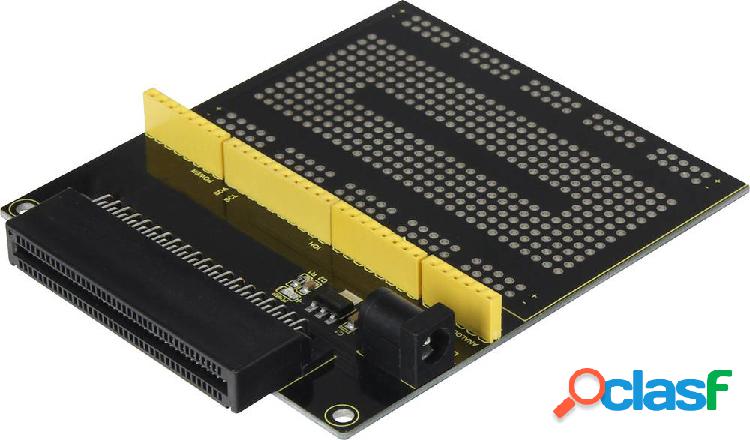 Scheda breakout prototipo V2 con breadboard