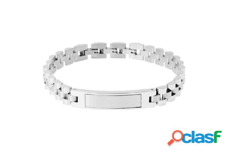 Selezione Zanolli Bracciale da uomo acciaio con maglia a