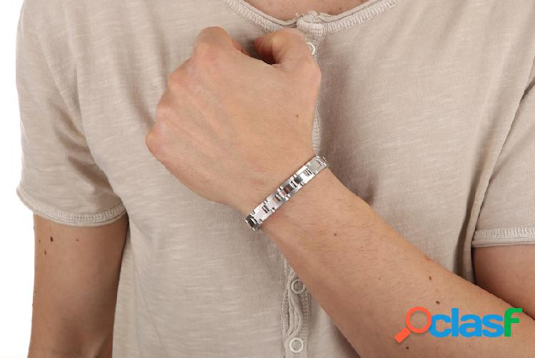 Selezione Zanolli Bracciale da uomo argento con maglia