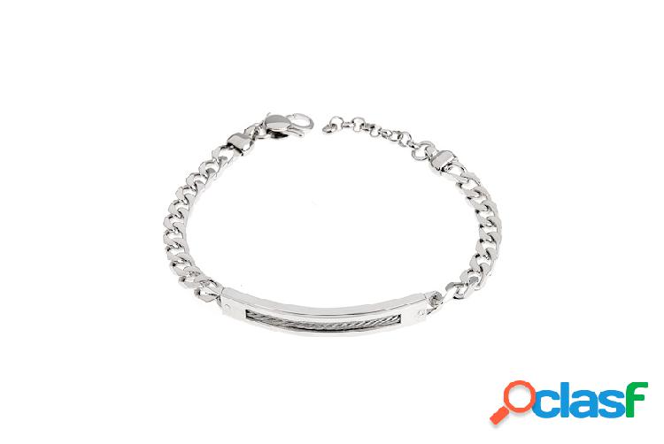 Selezione Zanolli Bracciale da uomo argento maglia grumette