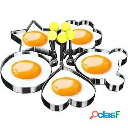 Set 5 pezzi stampo uovo fritto anelli per pancake a forma di