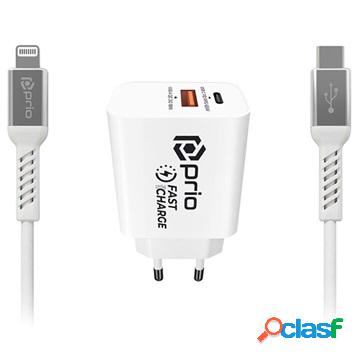 Set di Ricarica Lightning MFi Prio Fast Charge - 20W -