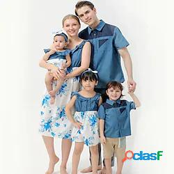 Sguardo di famiglia Vestitini maglietta Set famiglia