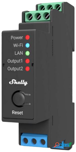 Shelly 2Pro Shelly Attuatore interruttore Bluetooth, Wi-Fi