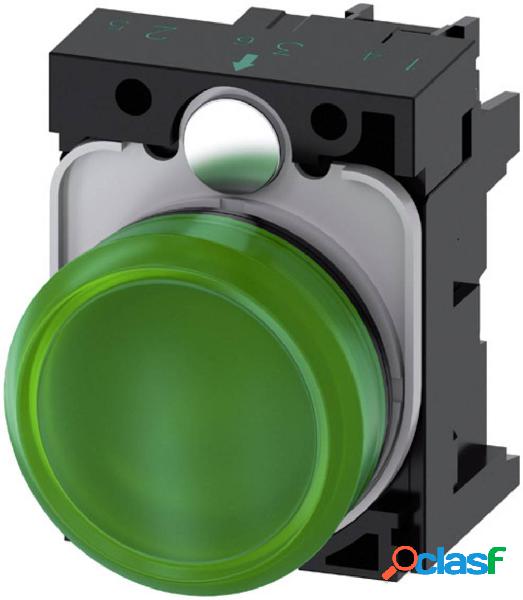 Siemens 3SU1102-6AA40-1AA0 Spia luminosa piatto Verde 24