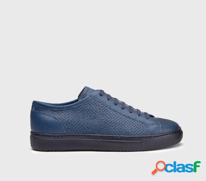 Sneakers in pelle traforata Blu 40_U