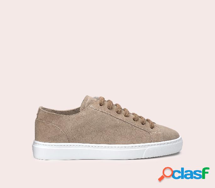 Sneakers in suede Sabbia 36M_D