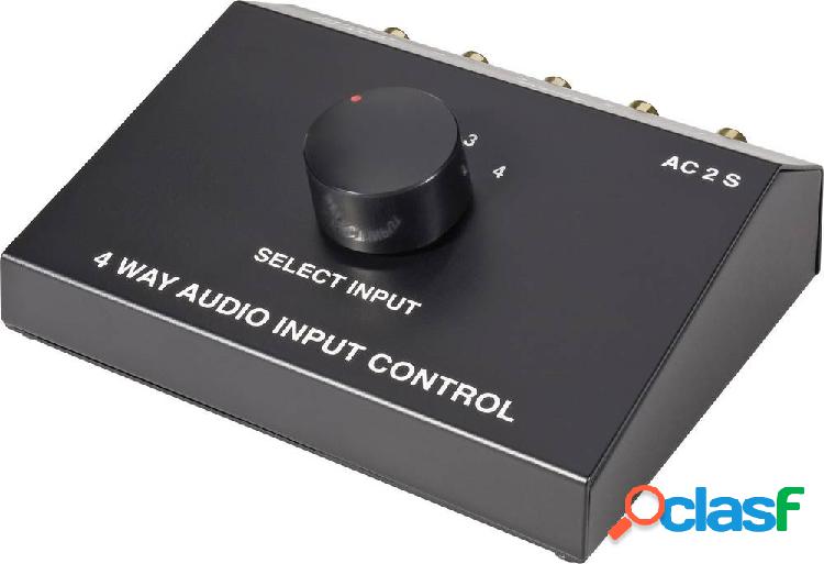SpeaKa Professional SP-5741548 4 Porte Switch audio RCA