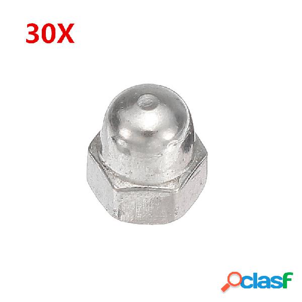 Suleve ™ M3SN6 30Pcs M3 acciaio inox 304 Dome Cap Head