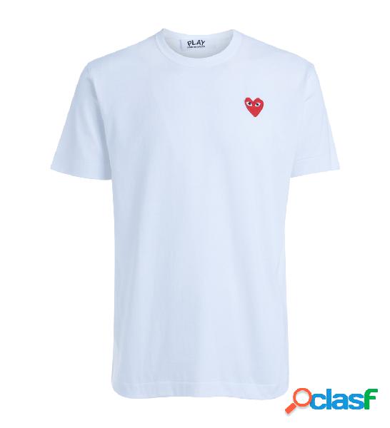 T-shirt Comme des Garçons Play da uomo girocollo bianca