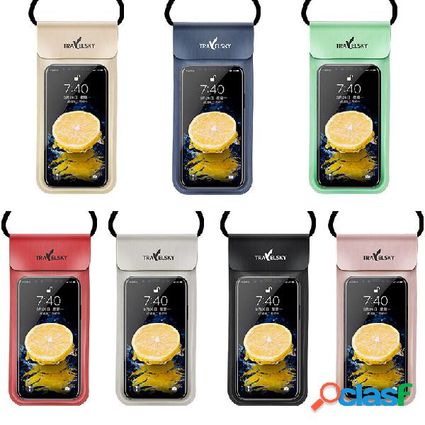 TRAVELSKY IPX8 Telefono impermeabile Borsa Touch Screen