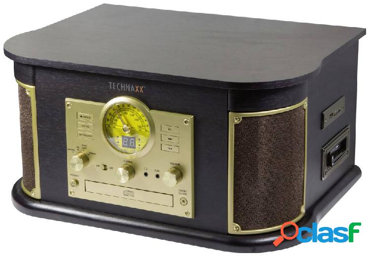 Technaxx TX-103 Giradischi USB Trasmissione a cinghia