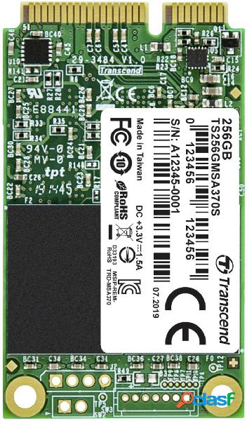 Transcend 256 GB Memoria SSD interna mSATA SATA 6 Gb/s