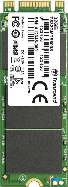Transcend 32 GB Memoria SSD interna SATA M.2 2260 SATA 6