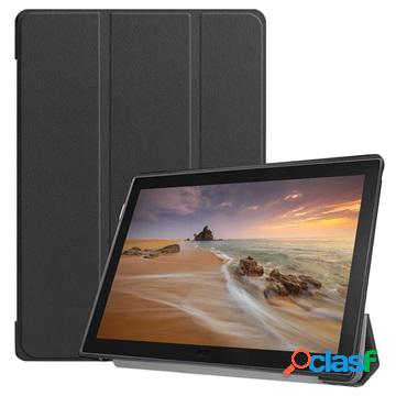 Tri-Fold Lenovo Tab E10 Folio Case - Black