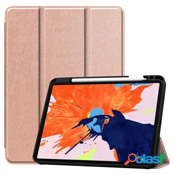 Tri-Fold Series iPad Pro 12.9 (2020) Flip Case - Rose Gold
