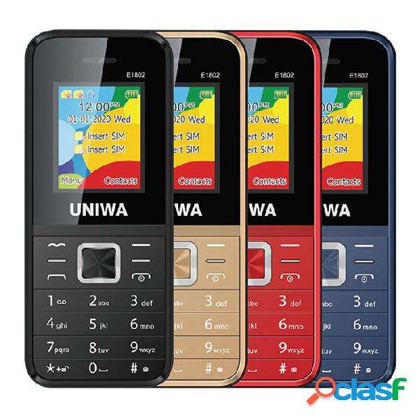 UNIWA E1802 1.77 Inch Dual SIM Card 1800mAh Big Battery Long