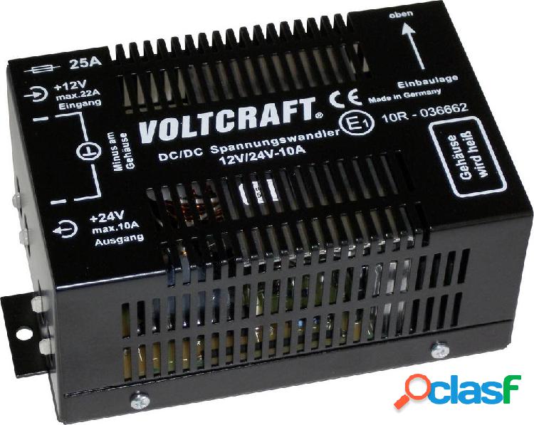VOLTCRAFT 12/10 Convertitore DC/DC 12 V/DC - 24 V/DC/10 A