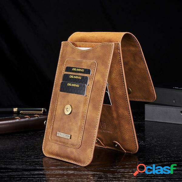 Vita da uomo in ecopelle porta carte vintage Borsa telefono