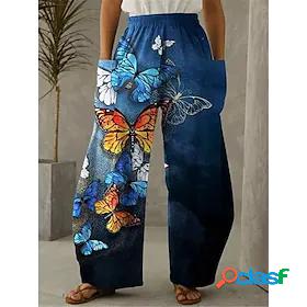 Womens 3D Print 3D Print Straight Full Length Pants