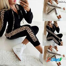 Womens Casual Athleisure Tracksuit Jogging Suit 2 Piece 2pcs