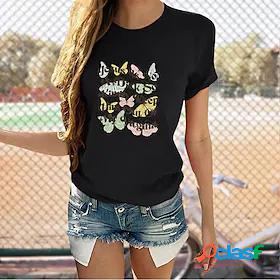 Womens Casual Daily T shirt Tee Short Sleeve Ruthless Pro