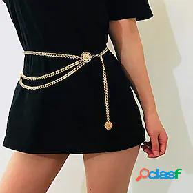 Womens Chain Gold Silver Party Wedding Street Dailywear Belt
