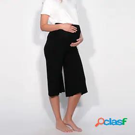 Womens Maternity Pants Maternity Activewear High Waist Capri