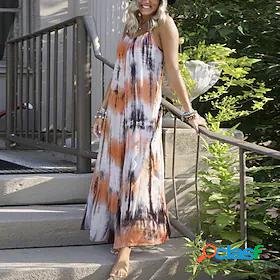Women's Maxi long Dress Strap Dress Green Purple Sky Blue