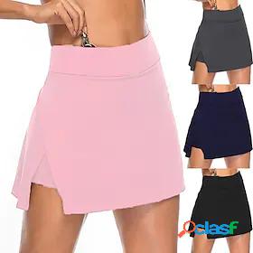 Women's Running Skirt Athletic Skorts Bottoms 2 in 1 Liner
