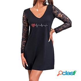 Womens Short Mini Dress A Line Dress Black Gray Light gray