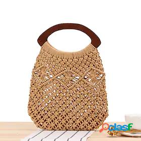 Womens Straw Bag Beach Bag Straw Top Handle Bag Straw Bag