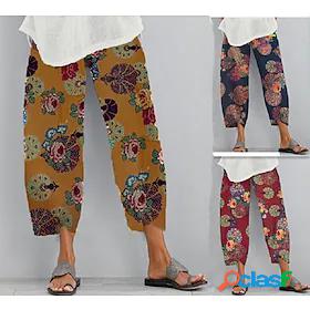 Womens Yoga Pants High Waist Capri Pants Bottoms Harem Quick