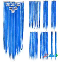 estensioni dei capelli blu7 pezzi punti salienti della festa