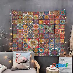 mandala boho mosaico muro arazzo arte arredamento tenda