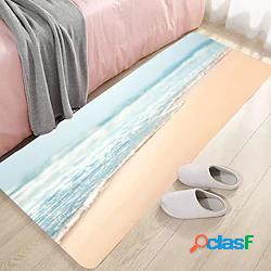 tappetino da bagno moderno serie spiaggia e onde stampa