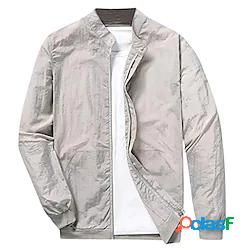 uomo upf 50 protezione solare uv zip up felpa con cappuccio