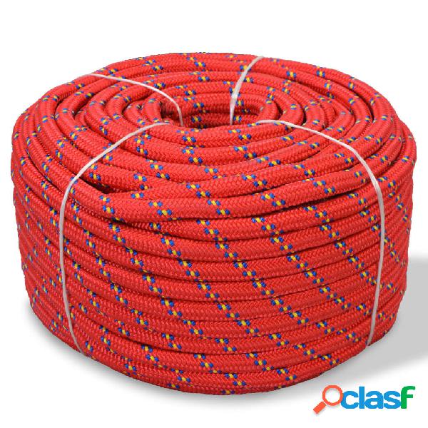 vidaXL Corda Nautica in Polipropilene 8 mm 500 m Rosso