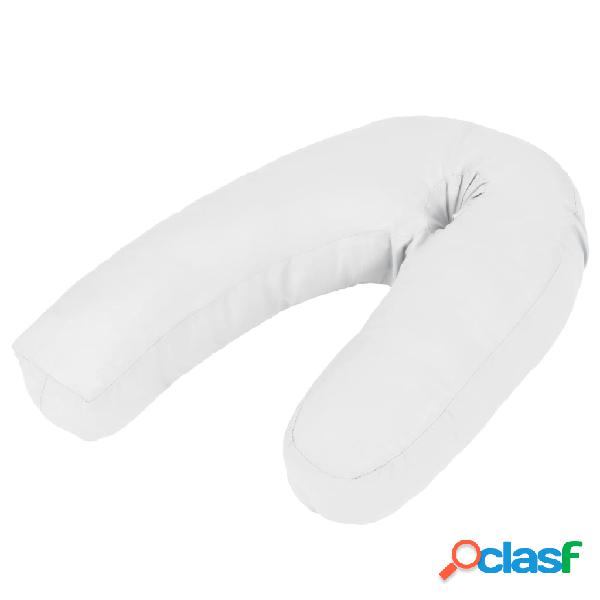 vidaXL Cuscino per Gravidanza a Forma di J 54x(36-43) cm
