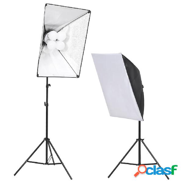 vidaXL Kit di Illuminazione da Studio con Softbox