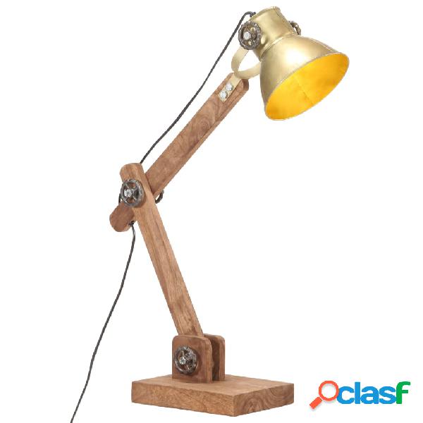 vidaXL Lampada da Scrivania Industriale Ottone Rotonda