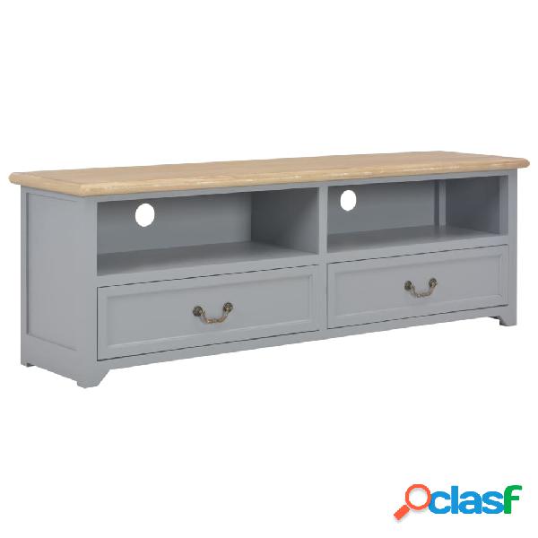 vidaXL Mobile Porta TV Grigio 120x30x40 cm in Legno